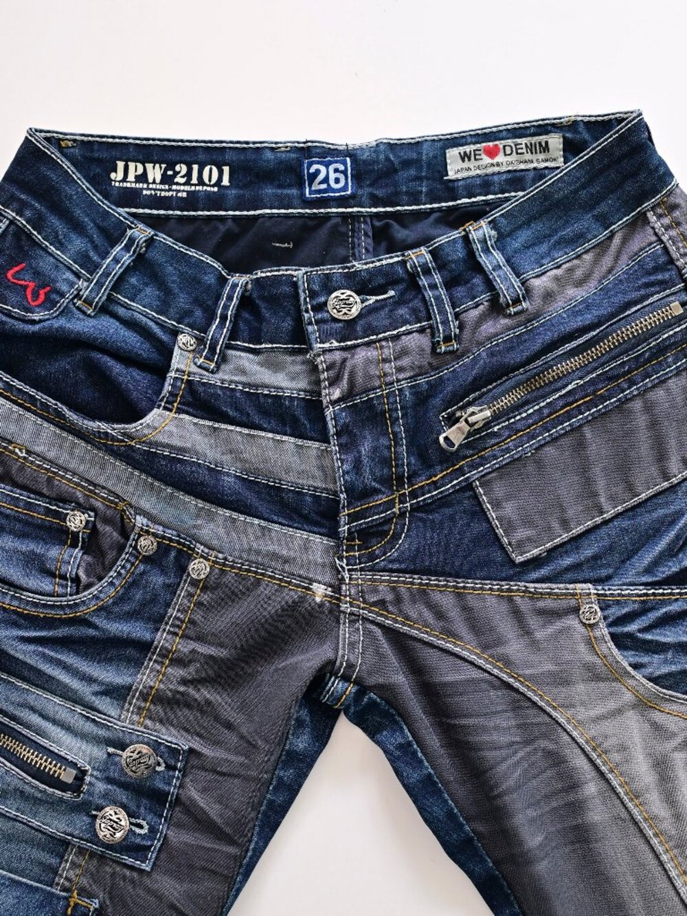 Japrag by Okishana Samoki JPW-2101 Y2K Designer Jeans Size 26